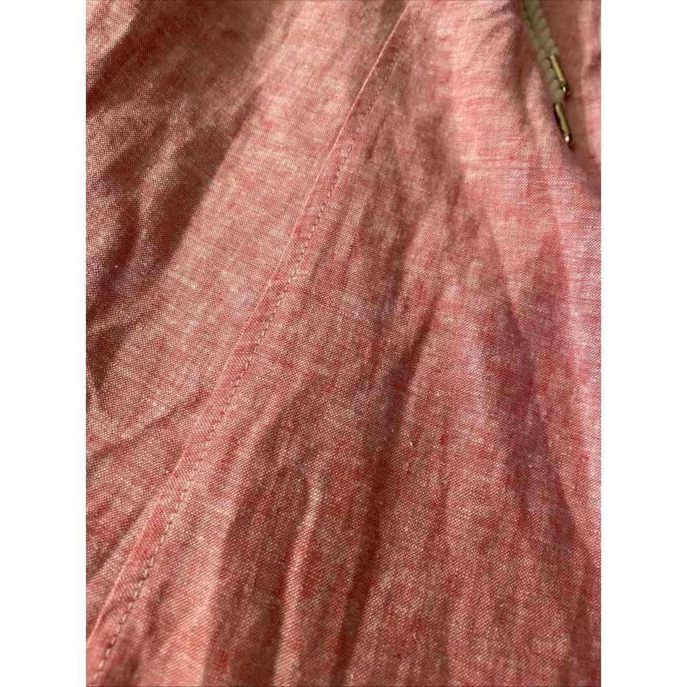 Kensie Tank Dress Fully Lined Size Small Corded V Neck Gold Zipper Back - Picture 5 of 15
